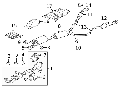Exhaust Manifold for 2024 Honda Passport #1
