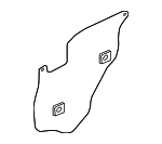 72821TR3A01 - Body: Water Shield for Honda: Civic Image