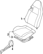MR769157 - : Seat Back Assembly for Mitsubishi: Mirage Image