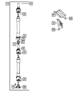 68034553AB - Rear Axle; Corporate 235 MM; Differential and Drive Line: Drive Shaft for Mopar Image