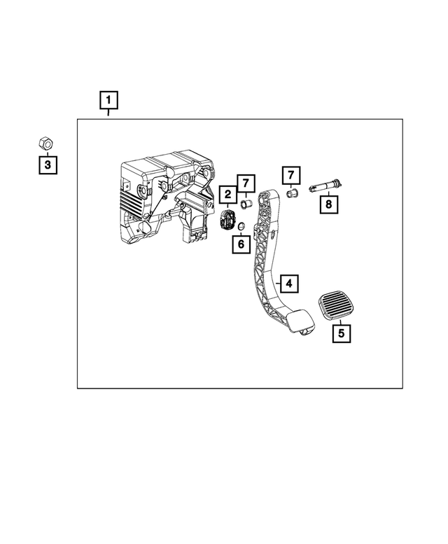 68095301AA - Brakes: Master Cylinder Push Rod Pin Clip for Mopar Image image
