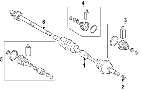 Drive Axles for 2024 Hyundai Kona Electric #2