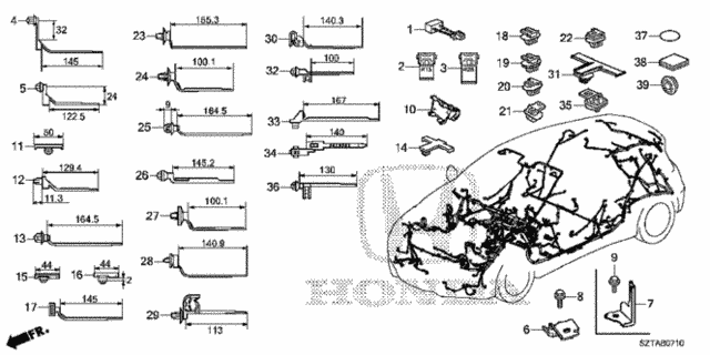 Harness Band - Bracket for 2016 Honda CR-Z #0