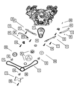 6100932 - Engine 4.7L Eight Cylinder: Hex Bolt for Mopar Image
