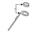 88967142 - Fuel System: Fuel Cap Retainer for Cadillac: Escalade, Escalade ESV, Escalade EXT | Chevrolet: Avalanche, Silverado 1500, Silverado 2500 HD, Silverado 3500 HD, Suburban 1500, Suburban 2500, Tahoe | GMC: Sierra 1500, Sierra 2500 HD, Sierra 3500 HD, Yukon, Yukon XL 1500, Yukon XL 2500 Image