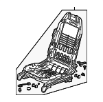 81526TRVA01 - Body: Seat Frame for Honda: Clarity Image