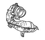 17400F0020 - : 2023-2024 Toyota - Catalytic Converter for Toyota: Crown, Grand Highlander, Highlander Image