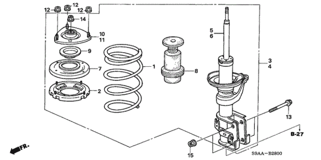 Front Shock Absorber for 2006 Honda CR-V #0