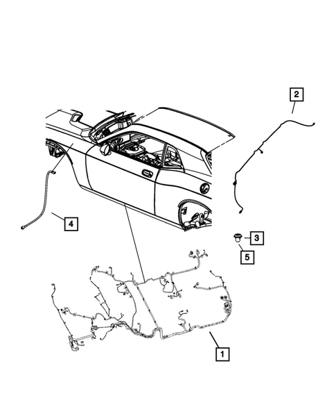 Wiring-Body and Accessories for 2011 Dodge Challenger #0