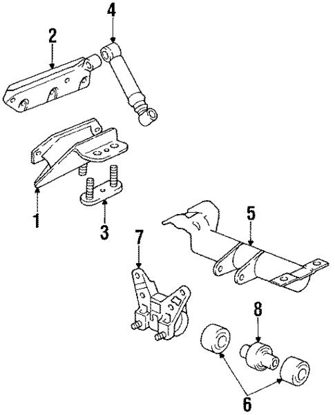 Engine Mounting for 1989 Volvo 780 #0