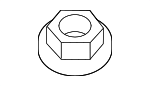 2019900250 - Body: Seat Back Pad Nut for Mercedes-Benz Image
