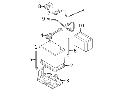 Battery for 2002 Nissan Sentra #0