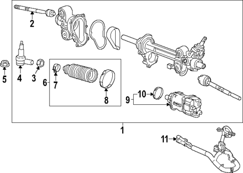 Steering Gear & Linkage for 2023 GMC Canyon #0