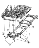 68239840AC - Frame, Bumper and Fascia: Body Hold Down Cushion for Ram: 2500, 3500 Image
