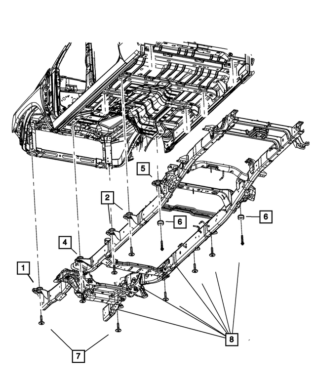 68239840AC - Frame, Bumper and Fascia: Body Hold Down Cushion for Mopar Image image