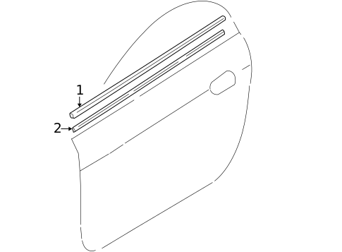 Exterior Trim - Door for 2001 Audi TT Quattro #0