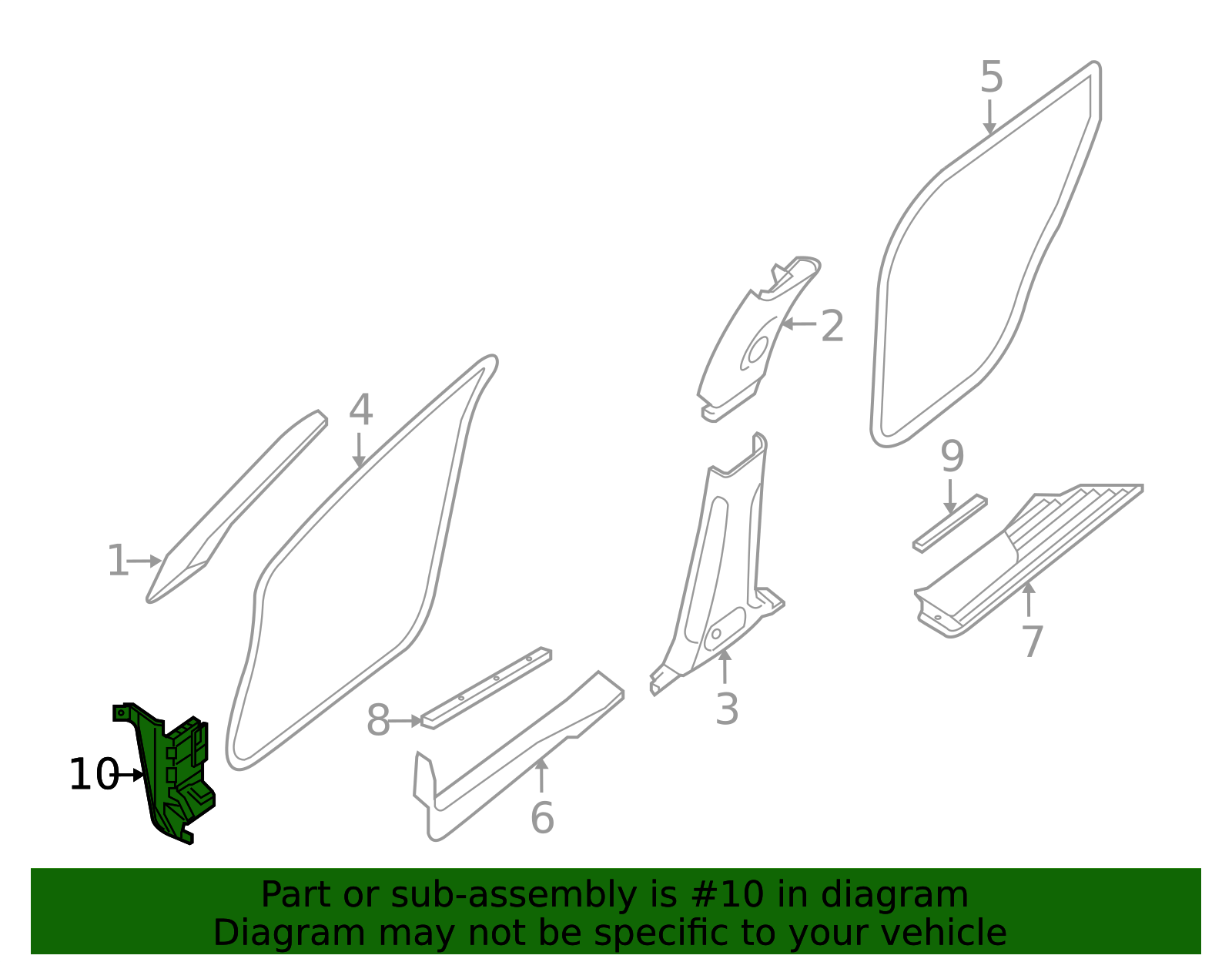 66901-9NB0A - High-Quality Kick Panel Trim for 2014-2020 INFINITI QX60 ...