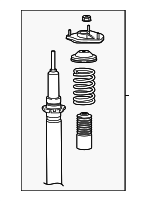 98133303596 - Suspension: Strut for Porsche Image