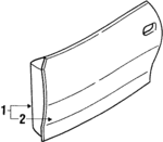 4886248AC - Body: Door Shell for Chrysler: Sebring Image