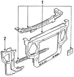 FOZZ16138B - Cooling System: Radiator Support for Ford: Mustang | Lincoln: Continental Image