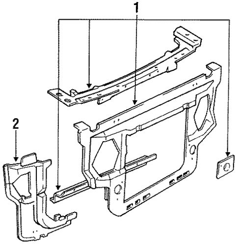 Radiator Support for 1991 Ford Mustang #0