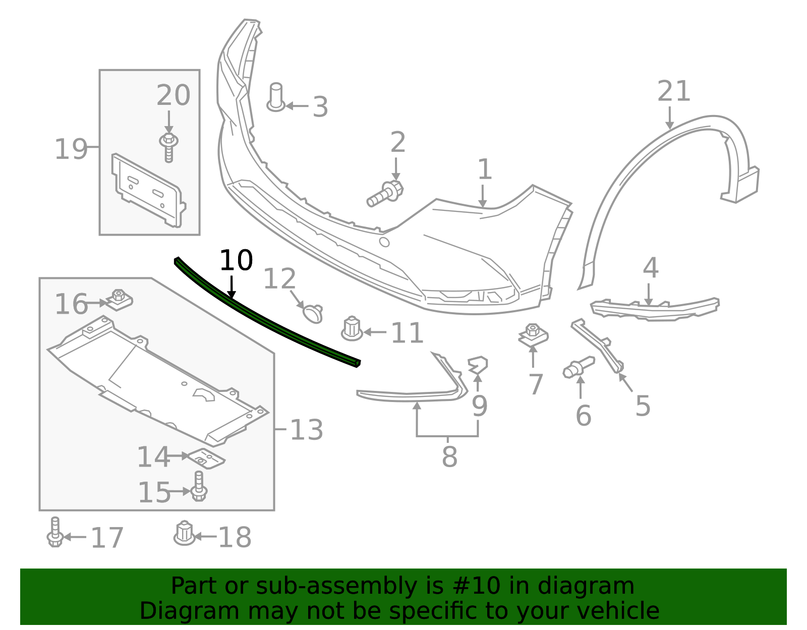 TK51-50-120B - Center Molding 2016-2023 Mazda CX-9 | Mazda-Parts