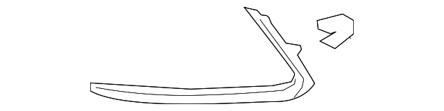 thumbnail image 2 of Front Passenger Side Lower Bumper Cover Molding For 2016-2023 Mazda CX-9 – OEM Fit TK4850120A 2 of 6