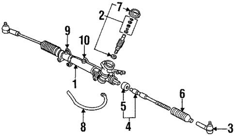Steering Gear for 1994 Saturn SC2 #0