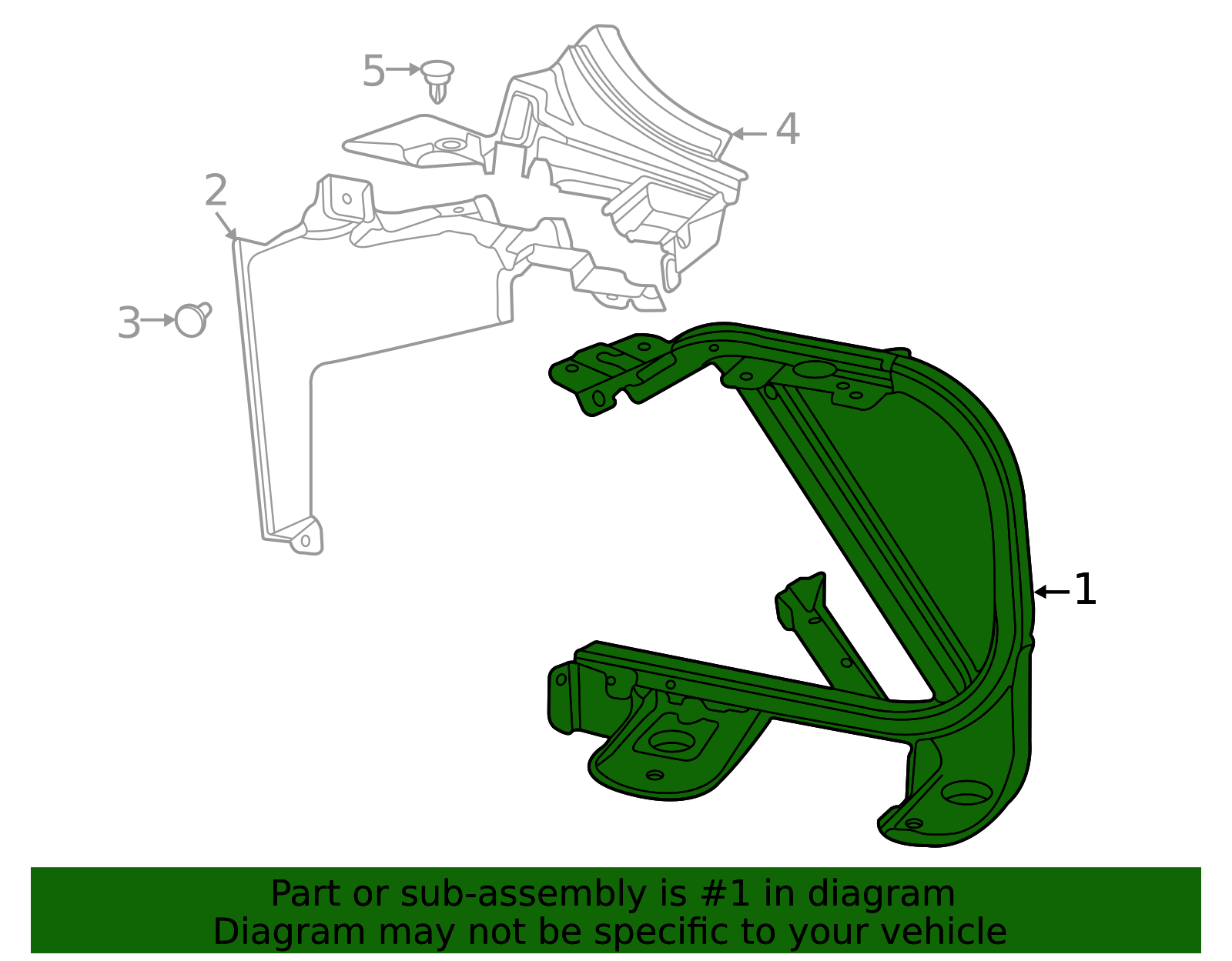 2020-2025 Chevrolet Corvette Radiator Support 85544894 GM ...