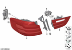 63217286040 - Lighting: Rear Light in the Side Panel, Right for BMW Image
