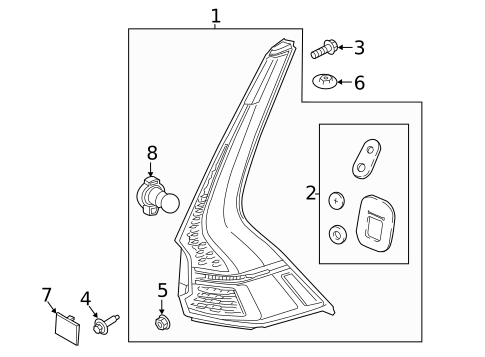 Tail Lamps for 2022 Volvo XC60 #0
