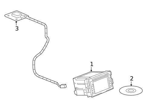 Navigation System Components for 2008 Saturn Vue #0