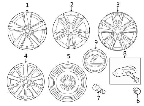 Wheels for 2013 Lexus IS350 #0