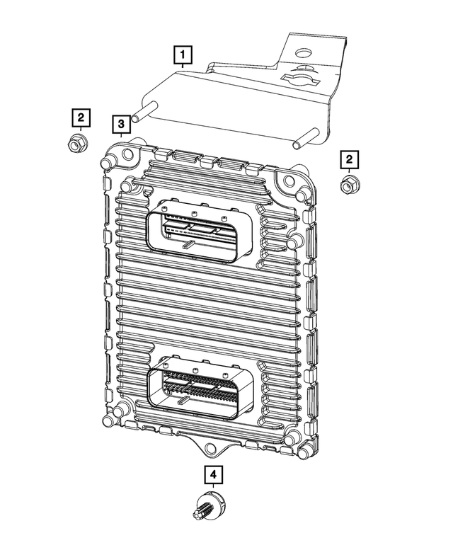 5187982AF - Electrical: Engine Control Module Bracket for Mopar Image
