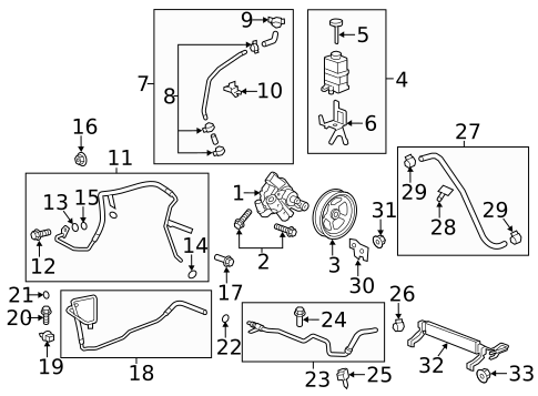 Pump & Hoses for 2014 GMC Acadia #0