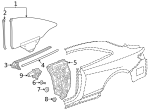 2176701400 - Body: Front Seal for Mercedes-Benz Image