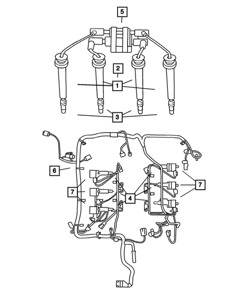 Spark Plugs-Cables-Coils for 2001 Chrysler Sebring #0