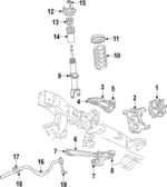 52855117AC - Suspension: Knuckle for Mopar Image