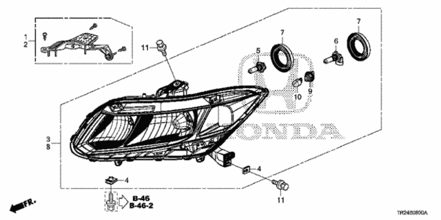 Headlight for 2015 Honda Civic #0