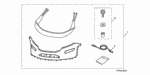 8P35SL0200R1 - Accessory Components: HARDWARE KIT, NOSE MASK for Honda Image