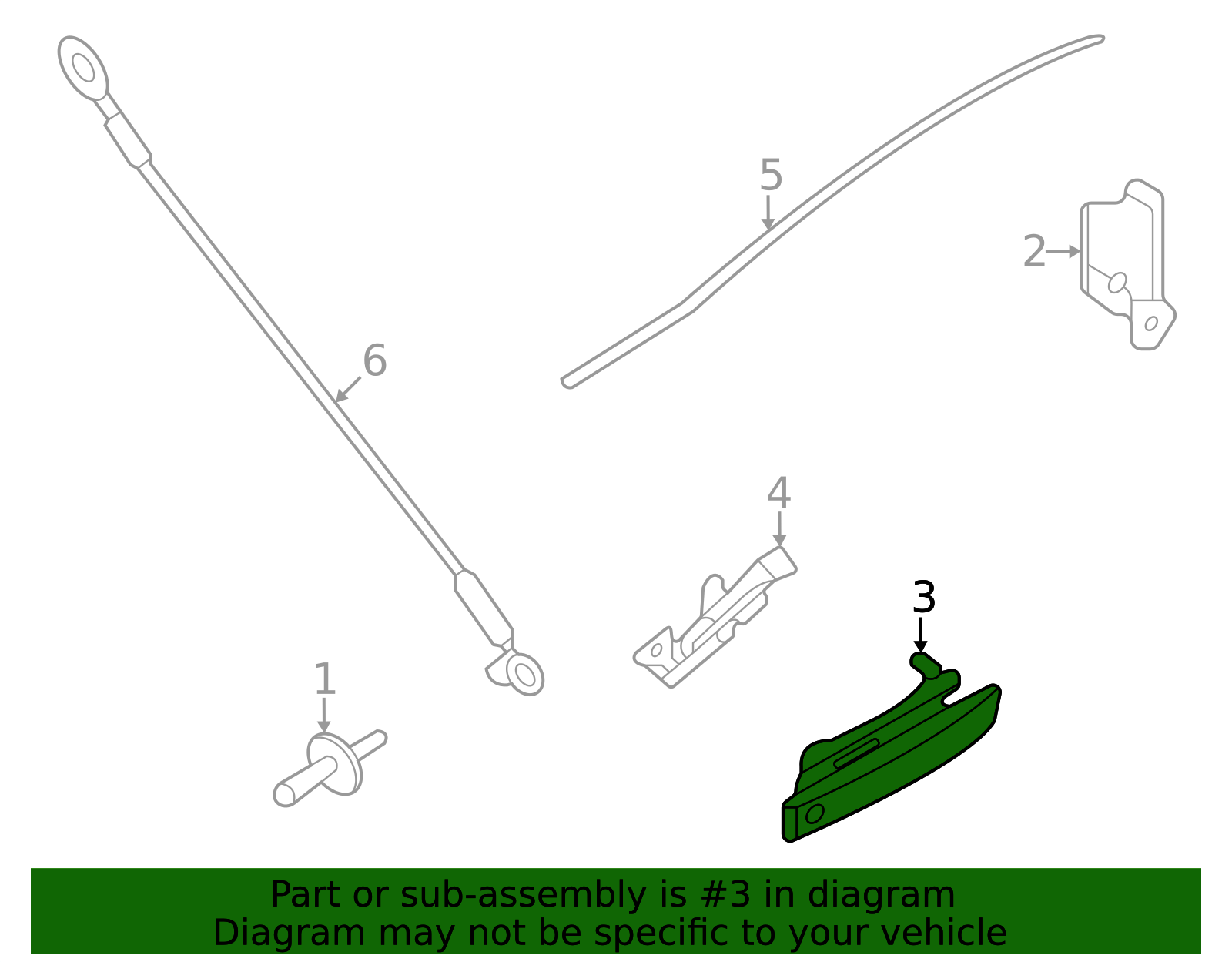 AB3Z-2143400-AC - Handle, Outside - 2019-2026 Ford | Eastgate Ford