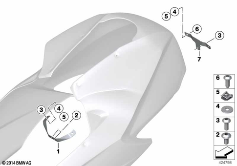 Motorcycle Trim Section, Windshield for 2007 BMW-Motorrad HP2 Sport #2