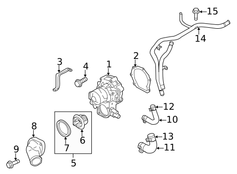 Water Pump for 2011 Subaru Impreza #0
