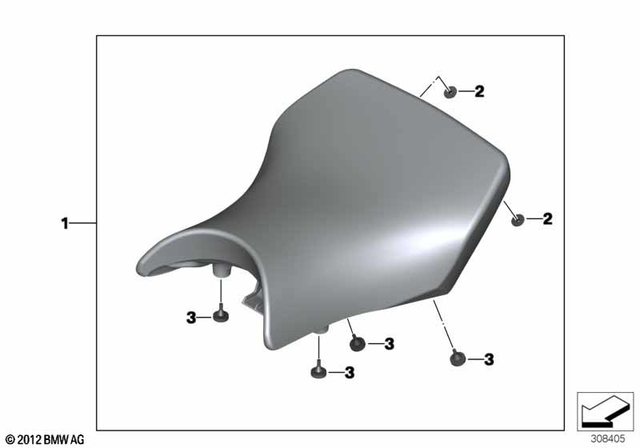 77348544942 - Ergonomics &amp; Comfort: Bench Seat, Comfort for BMW-Motorrad Image