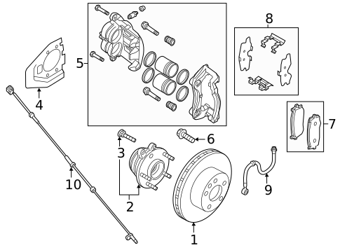 Brake Components for 2013 INFINITI JX35 #0