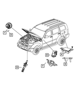 56038724AB - Electrical: Alarm Siren for Mopar Image