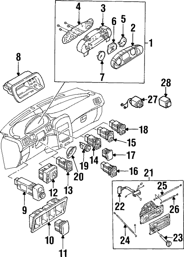 K01161550D - : On/Off Switch for Kia Image