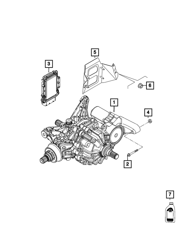 68595981AA - Differential and Drive Line: Rear Axle Control Module for Mopar Image