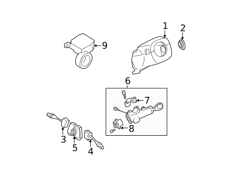 Ignition Lock for 2002 Nissan Pathfinder #0