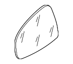 8J0857536N - : Mirror Glass for Audi: R8, TT, TT Quattro, TT RS Quattro, TTS Quattro Image